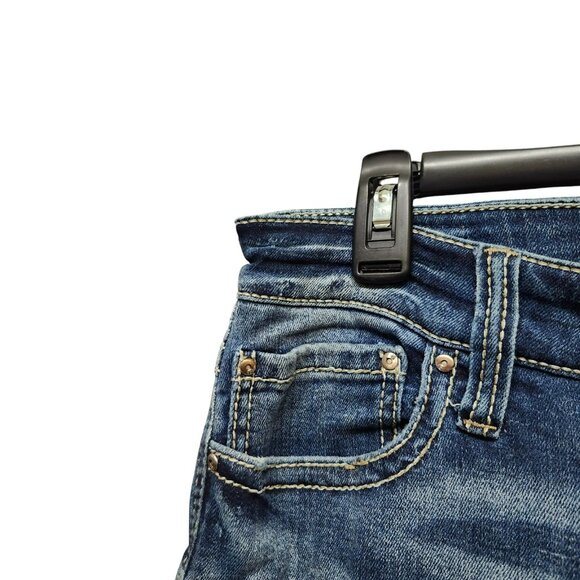 Daytrip Womens 33R Virgo Bootcut Jeans Blue High Rise Denim Medium Wash Stretch - Picture 8 of 16